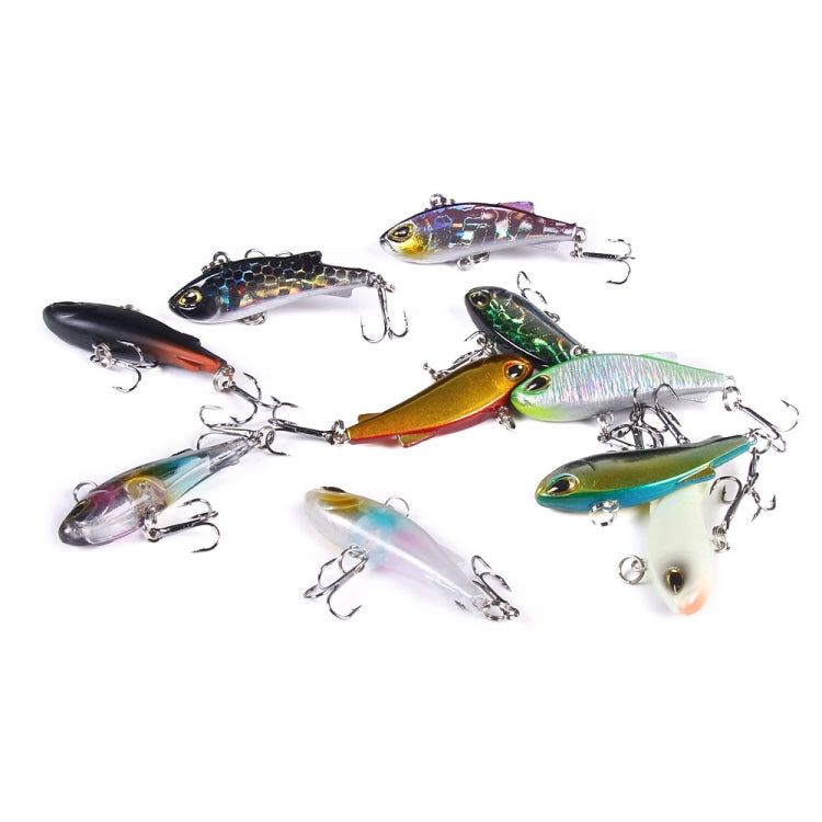 HENGJIA 4cm 4g Submerged Trembler Swimming VIB Luya Fish Bait Microbe Warbler Fake Bait(4)