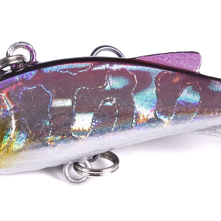 HENGJIA 4cm 4g Submerged Trembler Swimming VIB Luya Fish Bait Microbe Warbler Fake Bait(3 Luminous)