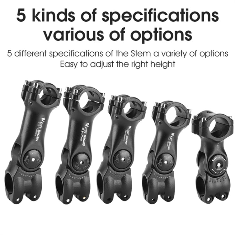 WEST BIKING Mountain Bike Adjustable Handlebar Angle Riser Handlebar Lift Accessories 25.4x100mm