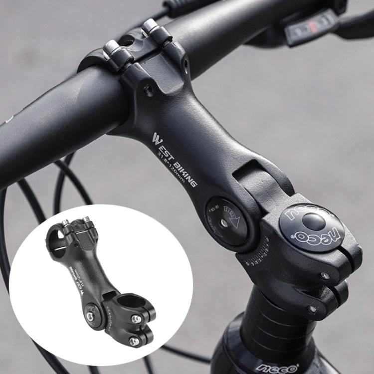 WEST BIKING Mountain Bike Adjustable Handlebar Angle Riser Handlebar Lift Accessories 25.4x100mm