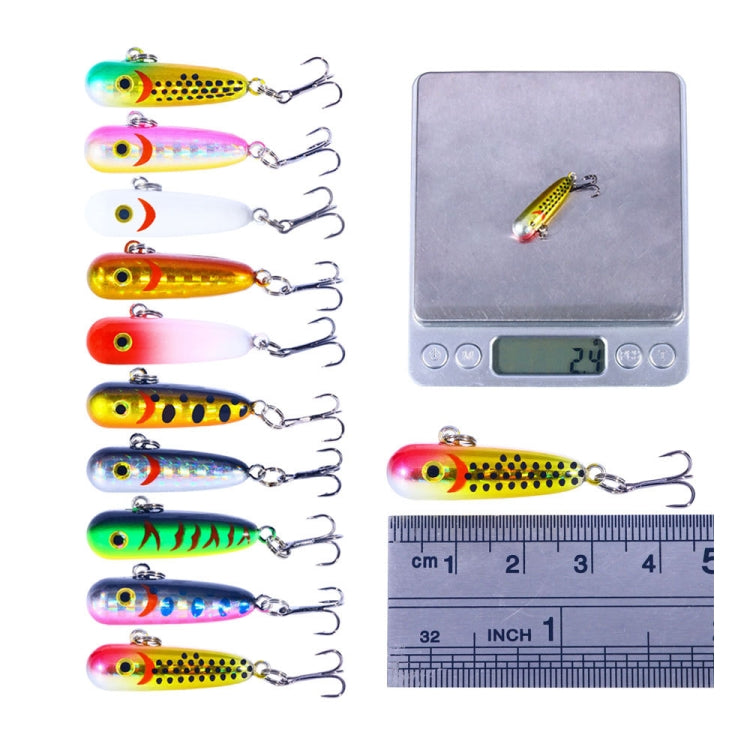 HENGJIA 3.5cm 2.3g Long Casting Sinking Mini Lure Micro Pencil Sinking Fake Bait(10)