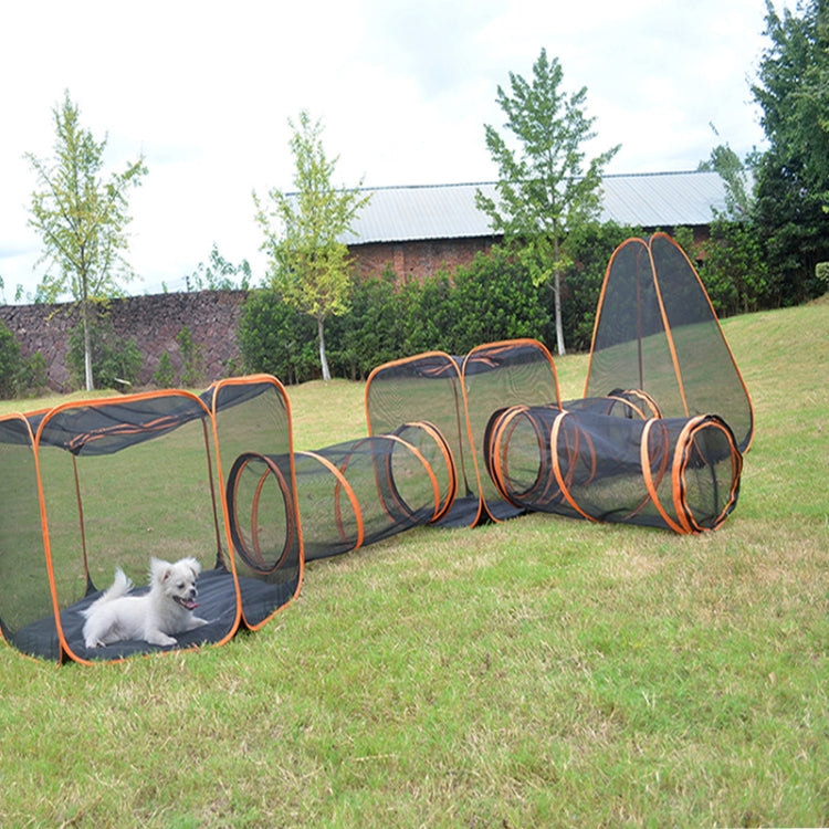 6-in-1 Cat Tent with Tunnel Portable Playpen Play Tents for Indoor and Outdoor(Black)