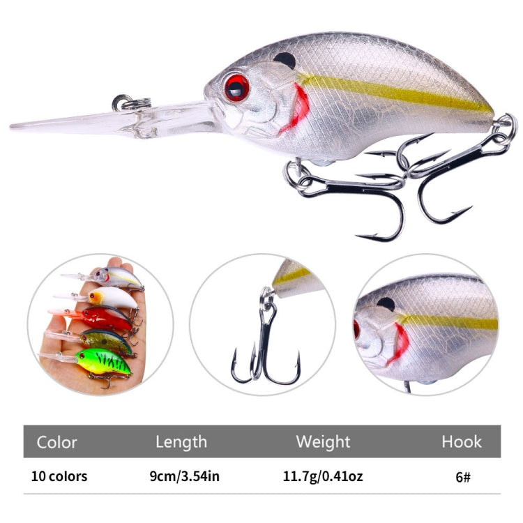 HENGJIA Rock Lure Small Fat Hard Bait Boxed Fake Bait(10)