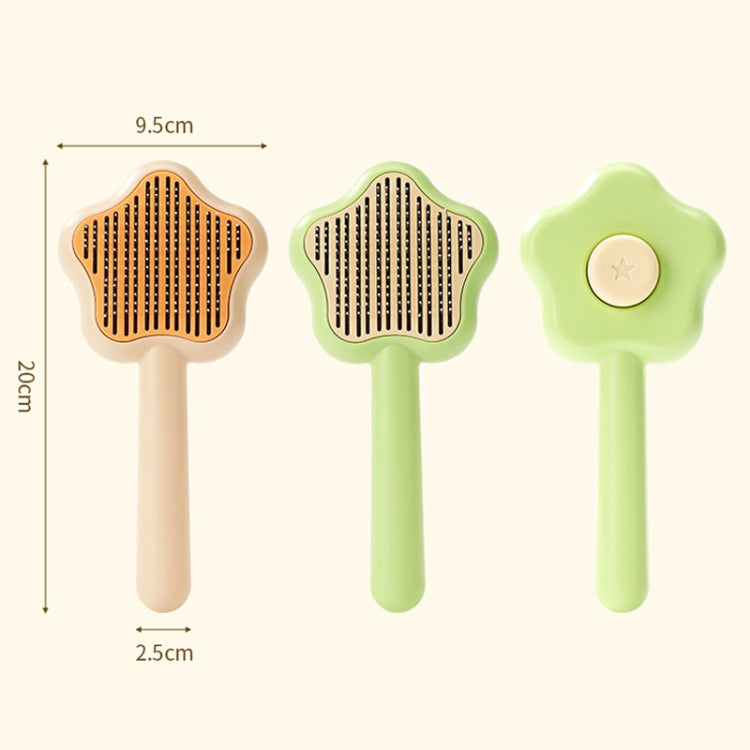 Pet Fine-Tooth Comb To Remove Floating Hair And Knots(Yellow)