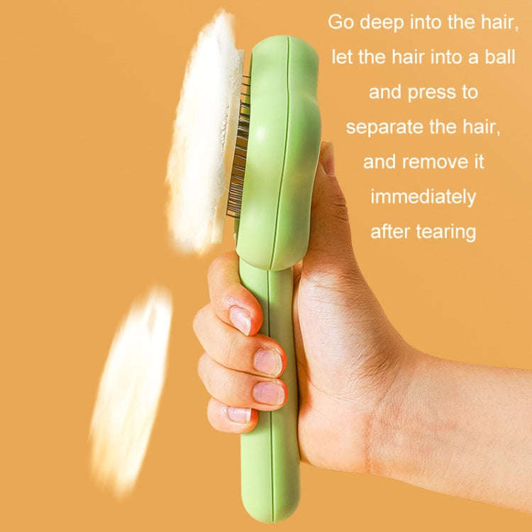 Pet Fine-Tooth Comb To Remove Floating Hair And Knots(Yellow)