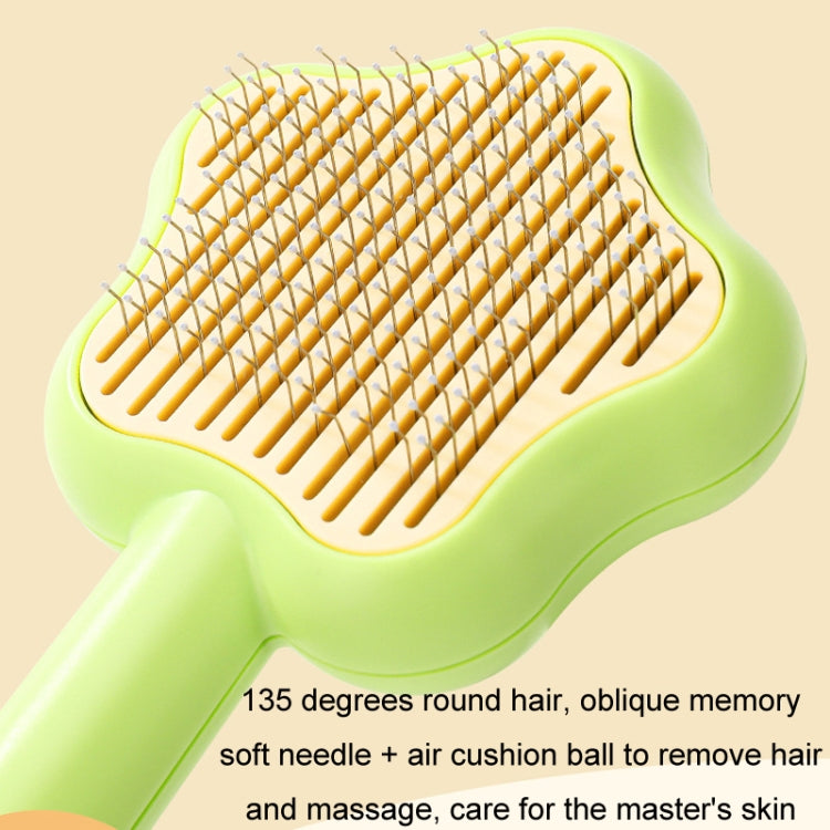 Pet Fine-Tooth Comb To Remove Floating Hair And Knots(Green)
