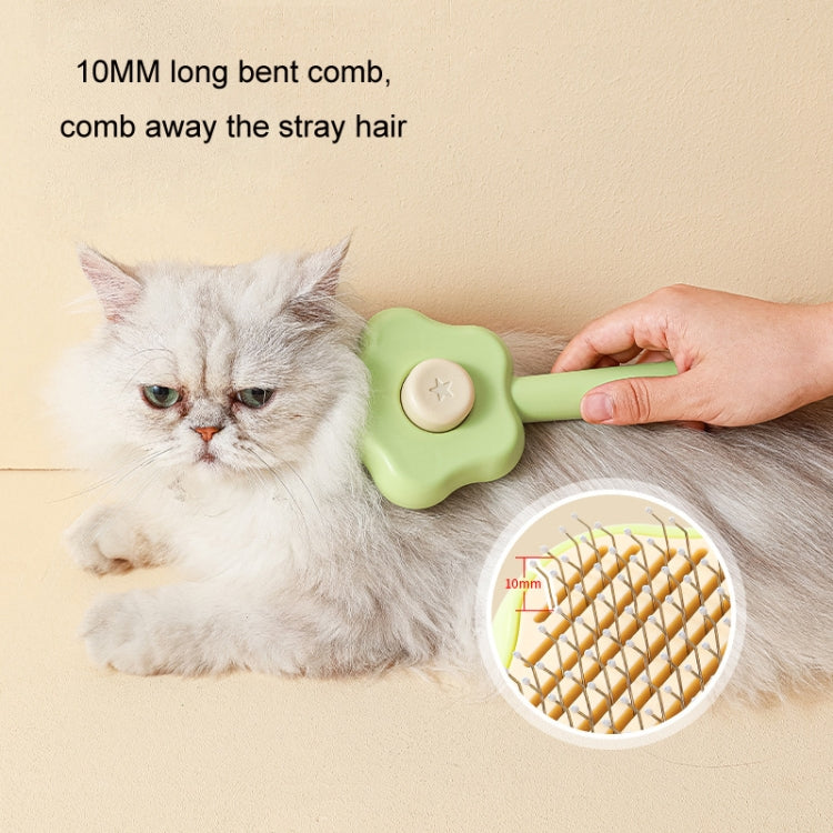 Pet Fine-Tooth Comb To Remove Floating Hair And Knots(Green)