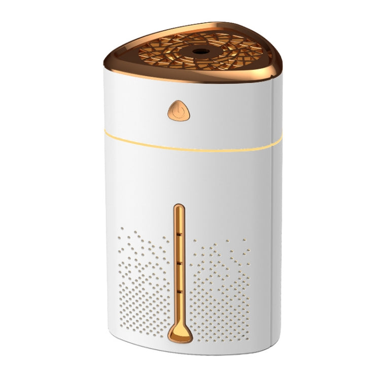 Silent USB Plug-In Silver Ion Purifying Humidifier Household Night Light Atomizer, Color: Electroplated White