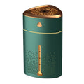 Silent USB Plug-In Silver Ion Purifying Humidifier Household Night Light Atomizer, Color: Electroplated Green