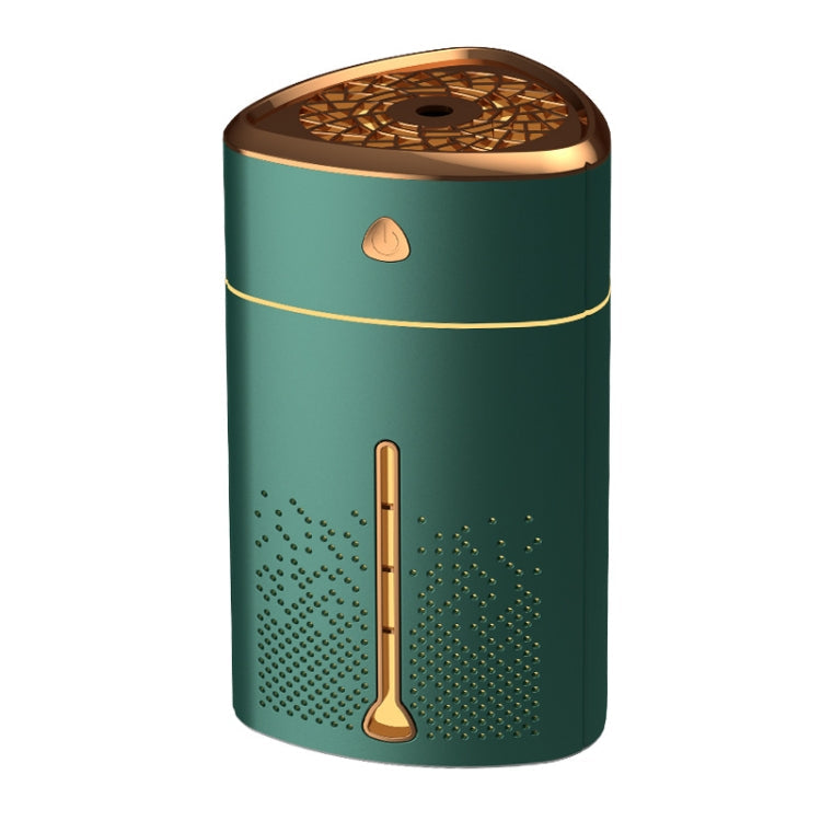Silent USB Plug-In Silver Ion Purifying Humidifier Household Night Light Atomizer, Color: Electroplated Green