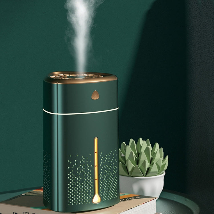 Silent USB Plug-In Silver Ion Purifying Humidifier Household Night Light Atomizer, Color: Electroplated Green