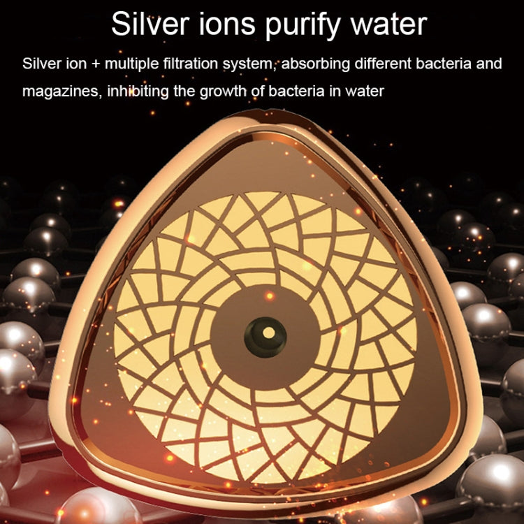 Silent USB Plug-In Silver Ion Purifying Humidifier Household Night Light Atomizer, Color: Electroplated White