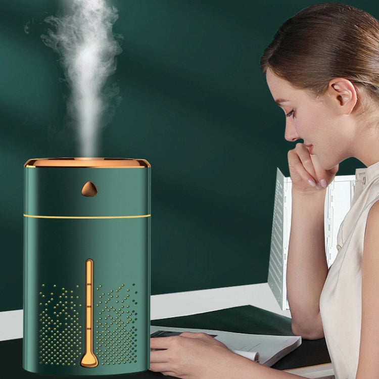 Silent USB Plug-In Silver Ion Purifying Humidifier Household Night Light Atomizer, Color: Electroplated Green