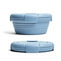 1100ml Silicone Folding Lunch Box  Travel Bowl Microwave & Dishwasher Safe(Blue)