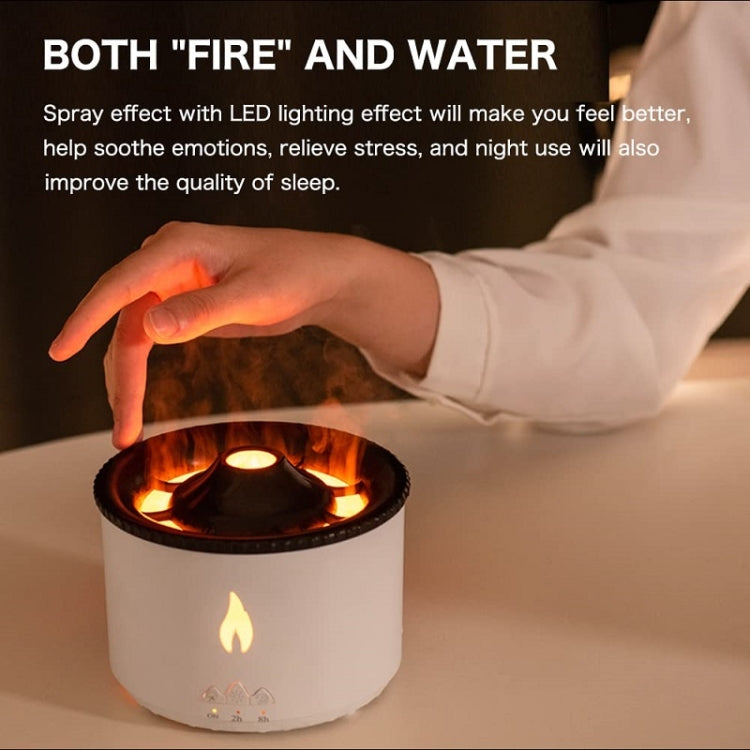 Volcanic Essential Oil Aroma Diffuser Ultrasonic Air Humidifier, Model: Full Split Remote Control(UK Plug)