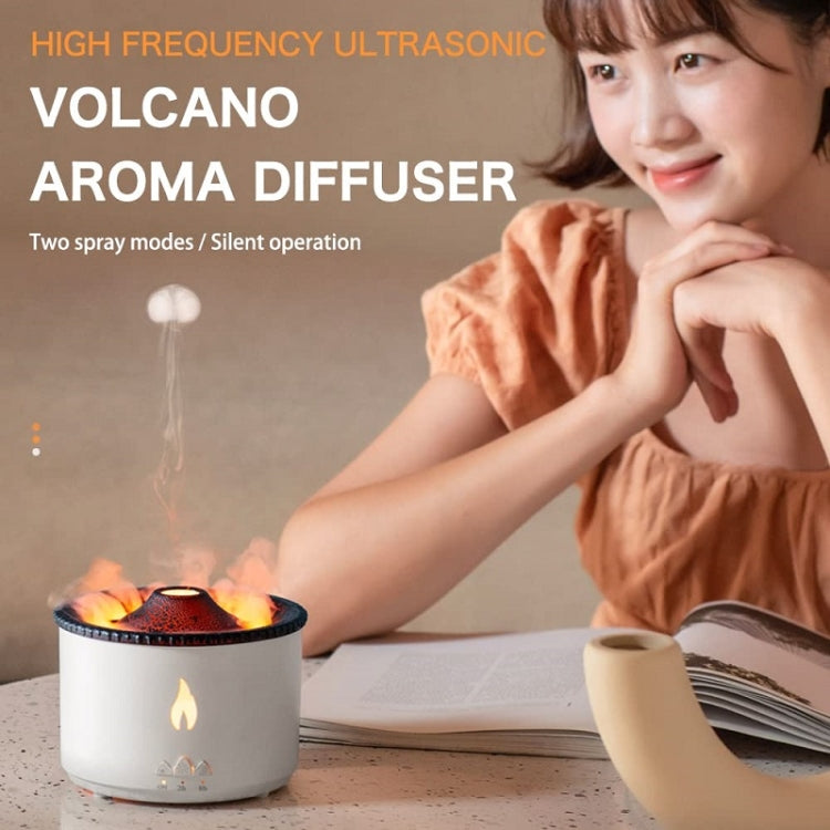 Volcanic Essential Oil Aroma Diffuser Ultrasonic Air Humidifier, Model: Full Split Remote Control(UK Plug)