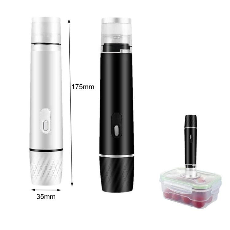 Handheld Vacuum Machine Rechargeable Food Preservation Compression Storage Machine(Black)