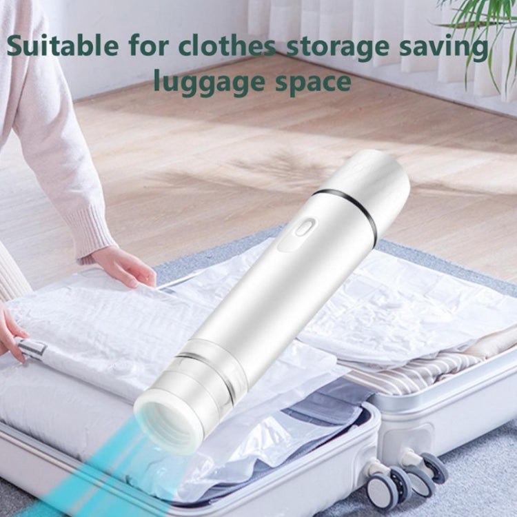 Handheld Vacuum Machine Rechargeable Food Preservation Compression Storage Machine(White)