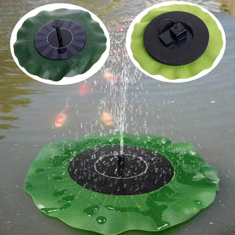 28cm Lotus Leaf Solar Fountain Outdoor Garden Floating Landscaping