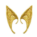 1pair Latex Elf Ears With Glitter Halloween Party Pixie Ears Cosplay Props 12cm Golden
