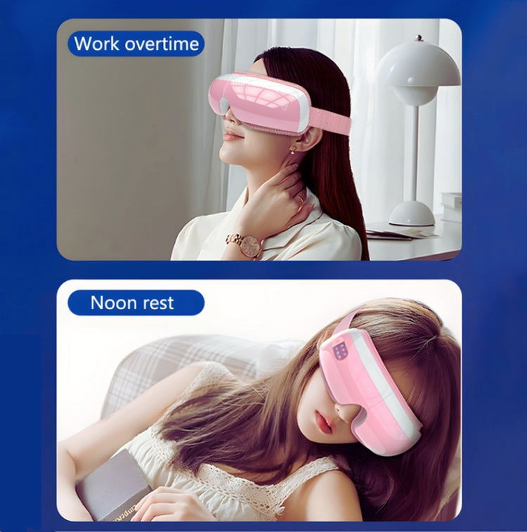 E5 Plus 26 Points Intelligent Eye Massager Adjustable Airbag Hot Compress Eye Protection Device(Black)
