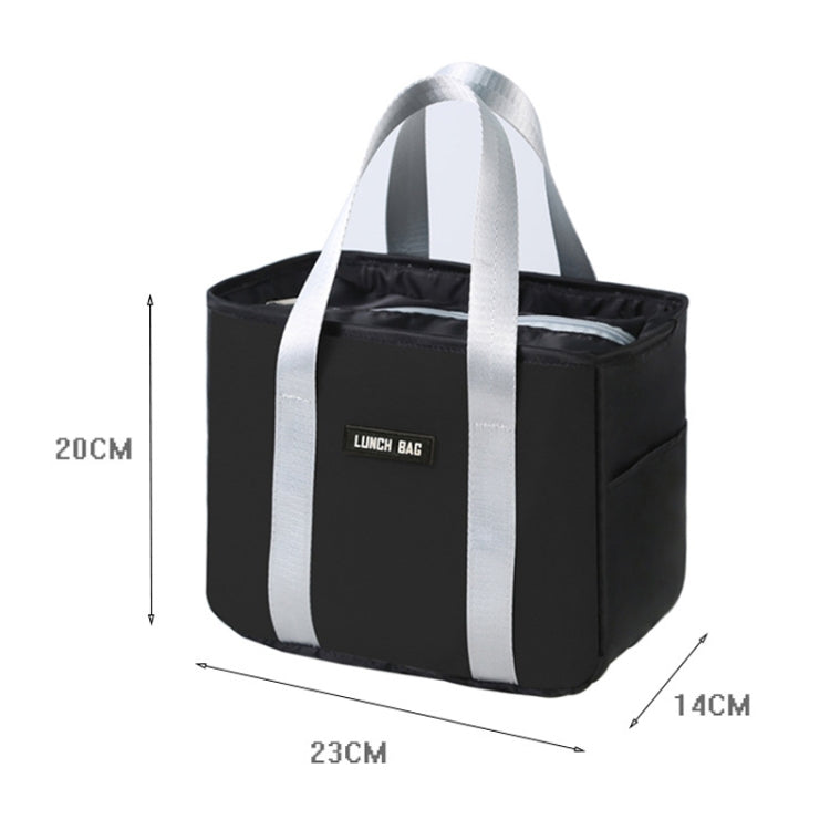 Portable Insulation Bag Waterproof Small Meal Bag Aluminum Foil Thickened Lunch Bag(Beige)