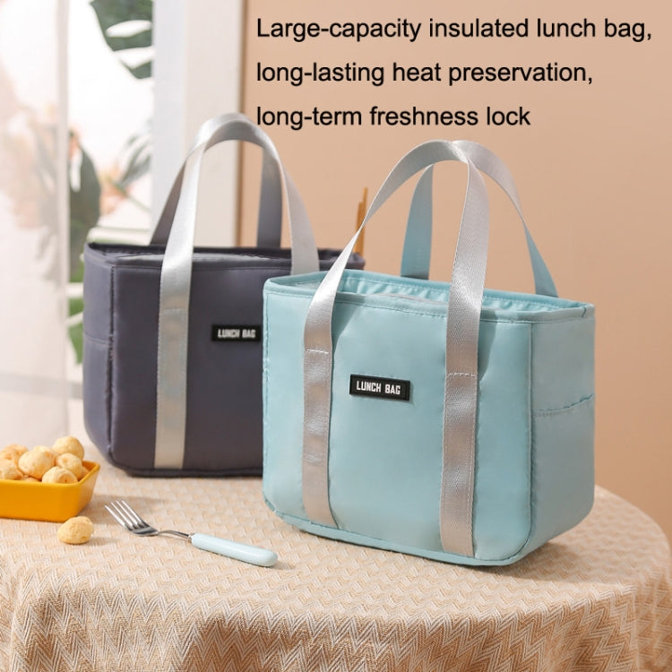 Portable Insulation Bag Waterproof Small Meal Bag Aluminum Foil Thickened Lunch Bag(Pink)