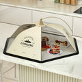 Table Cover Folding Food Cover Household Anti-fly Dust-proof Vegetable Umbrella 80cm English Cooking Smoke