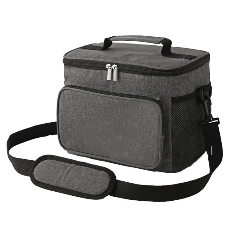 10L Waterproof Oxford Cloth Picnic Bag Outdoor Ice Pack Thickened Portable Insulation Bag(Gray)