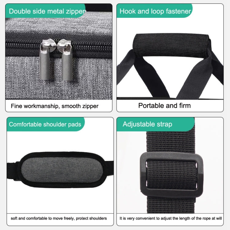 10L Waterproof Oxford Cloth Picnic Bag Outdoor Ice Pack Thickened Portable Insulation Bag(Gray)
