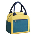 Match Color Cationic Lunch Box Handbag Aluminum Foil Thickened Waterproof Lunch Bag(Yellow Green)