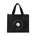 Horizontal Version Thick Waterproof Insulation Bag Oxford Cloth Lunch Bag Tote Bag(Small Daisy)