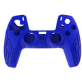 For PS5 Gamepad Silicone Case Non-slip Texture Thickened Protective Cover(Blue)