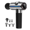 20-speed Touch Control Fascia Massager with 6 Massage Heads,CN Plug(Silver)