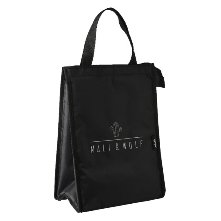 Vertical Version Thick Waterproof Insulation Bag Oxford Cloth Lunch Bag Tote Bag(Cactus)