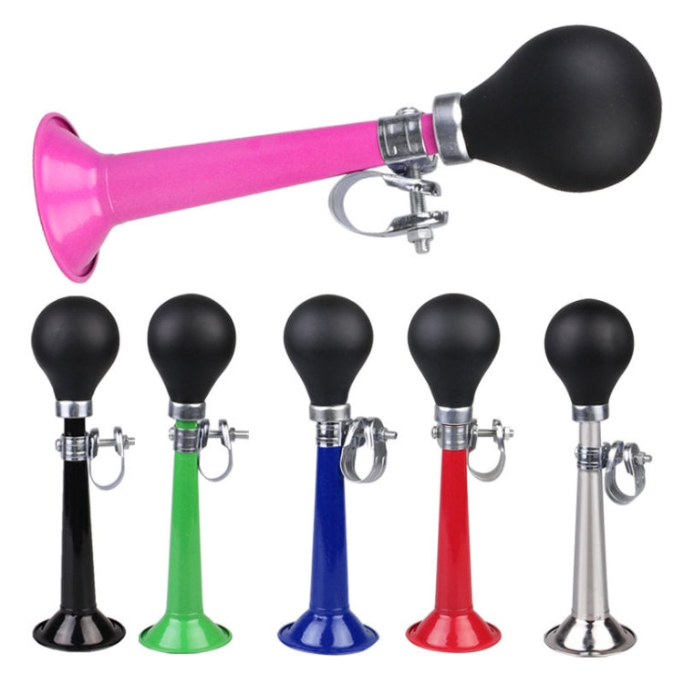 2pcs 7 inch Metal Plating Bicycle Air Horn Bicycle Accessories, Color: Pink