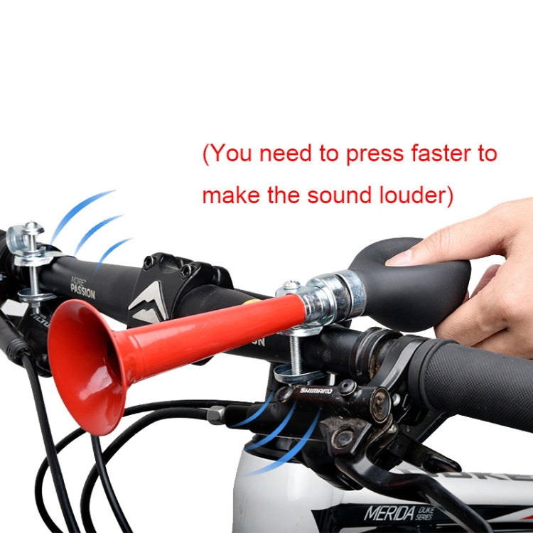 2pcs 7 inch Metal Plating Bicycle Air Horn Bicycle Accessories, Color: Silver