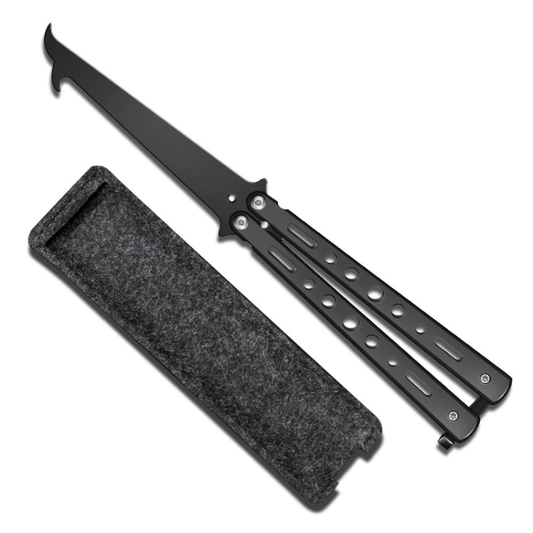 Folding Stone Clearing Hook Safety Hammer Portable Car Tire Cleaning Tool Set(Black)
