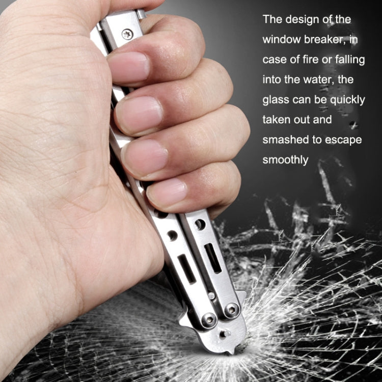 Folding Stone Clearing Hook Safety Hammer Portable Car Tire Cleaning Tool Set(Silver)