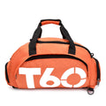 Fitness Football Backpack Swimming Taekwondo Waterproof Nylon Multi-purpose Travel Bag(Orange)