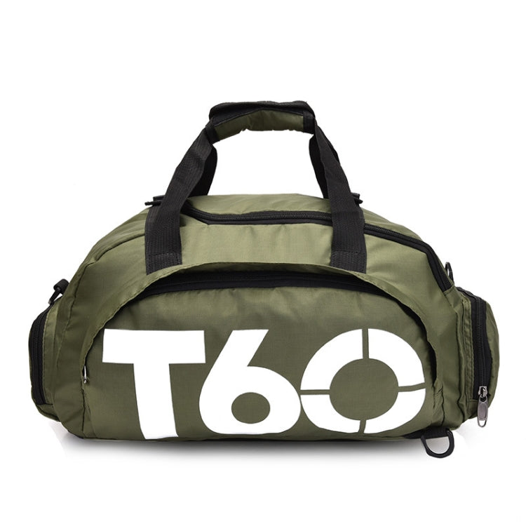 Fitness Football Backpack Swimming Taekwondo Waterproof Nylon Multi-purpose Travel Bag(Army Green)