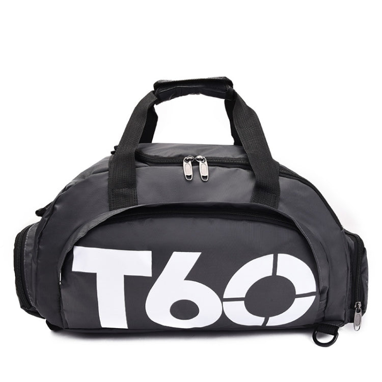 Fitness Football Backpack Swimming Taekwondo Waterproof Nylon Multi-purpose Travel Bag(Dark Gray)