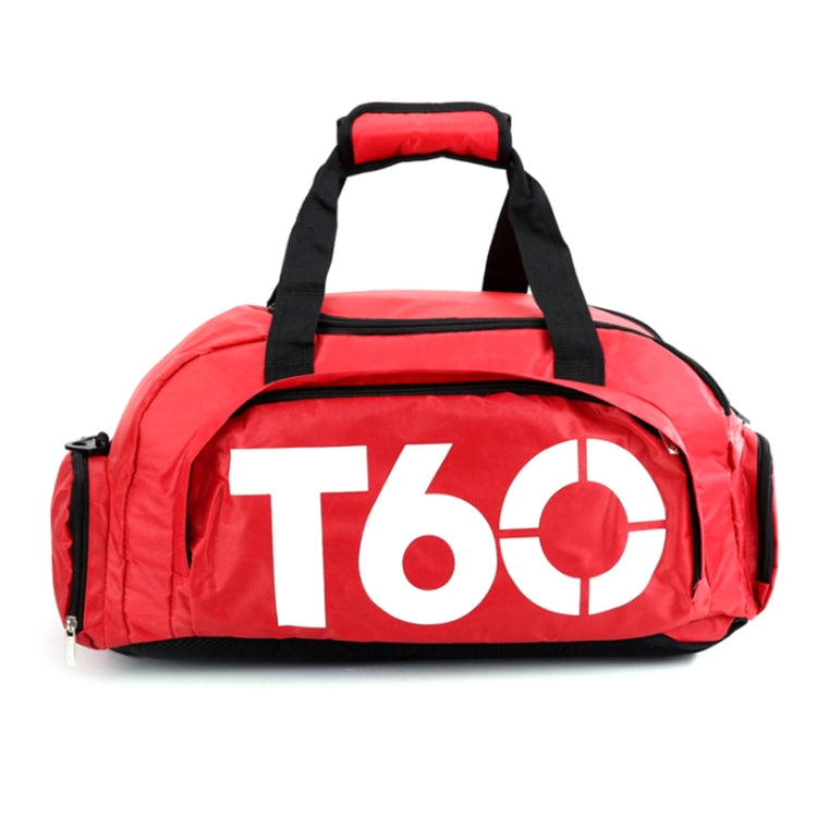 Wet and Dry Separation Fitness Backpack Swimming Taekwondo Waterproof Travel Bag(Red)