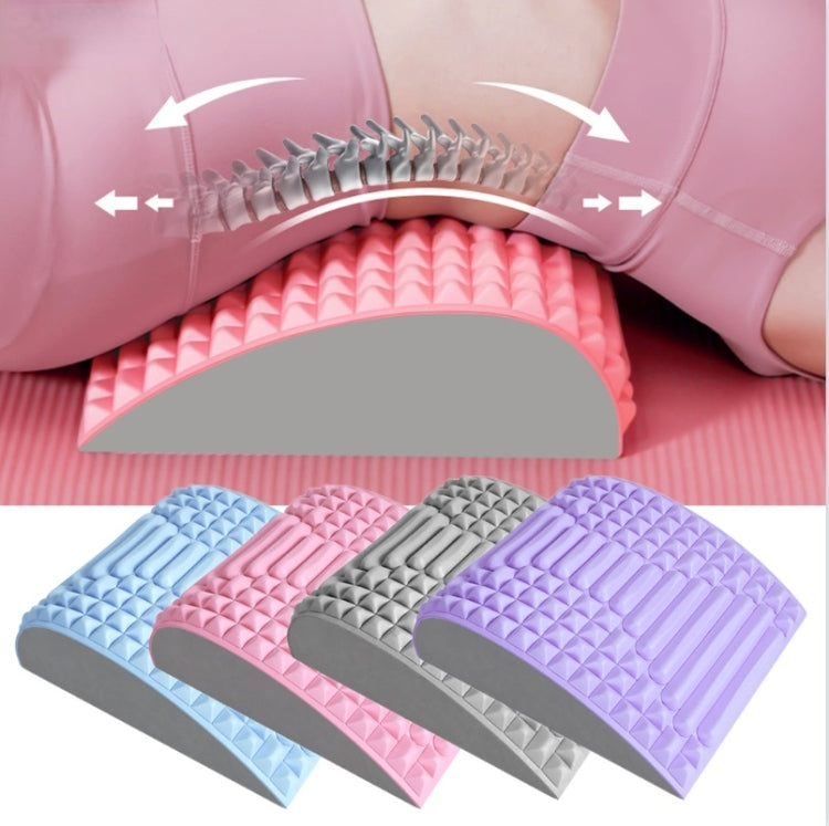 Lumbar Relaxing Massager Spinal Corrective Stretch Exercise Aid, Specification: Color Matching (Pink)