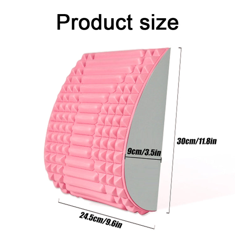 Lumbar Relaxing Massager Spinal Corrective Stretch Exercise Aid, Specification: Solid Color (Pink)