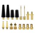 16 in 1 with Split Box SV/AV/DV Bicycle Valve Adapter Set Bike Ball Pump Accessories