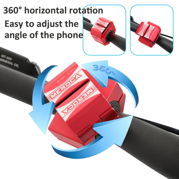 Ring Shape Bicycle Aluminum Alloy Mobile Phone Holder Motorcycle Navigation Bracket(Titanium)