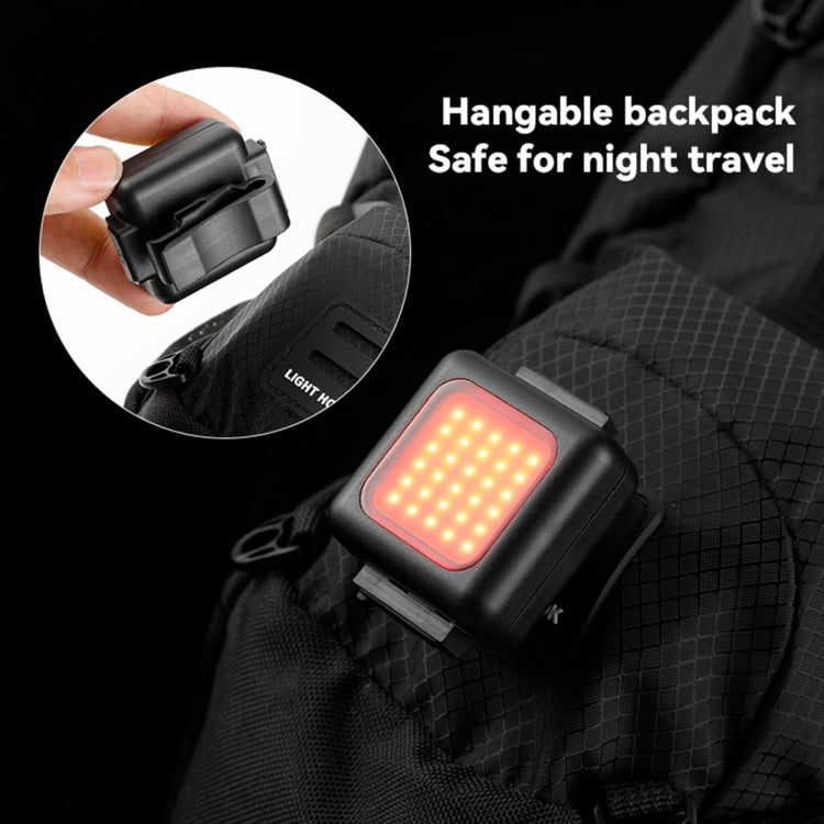 COB Lamp Beads Mini Mountain Bike Light USB Rechargeable Cycling Waterproof MTB Road Bike Lamp, Color: White Headlight+Red Taillight