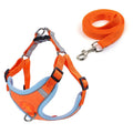 Pet Dog Harness Reflective Anti-break-off Vest-style Leash, Color: Suede Orange(XL)