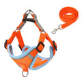 Pet Dog Harness Reflective Anti-break-off Vest-style Leash, Color: Mesh Orange(XL)
